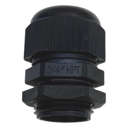 TX PRO TXG-PG-34NBK Conector Tipo Glándula / Rosca NPT 3/4" / Rango Cable 10-16 mm / Plástico Industrial / Color Negro - Img 2