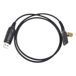 TXCP1862I Cable Programador USB / Conector USB-A a Multipin Tipo Peineta / Compatibilidad Windows 98 a 11 / Material PU Negro Profesional / Más de 20 Modelos Icom Serie IC-F