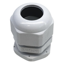 TXG-PG-34N Conector Tipo Glándula / Rosca NPT 3/4" / Rango de Cable 10-16 mm / Plástico Industrial / IP para Ambientes Exigentes