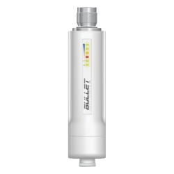 UBIQUITI BULLETM5-HP Radio airMAX Bullet-M5HP, hasta 100 Mbps, frecuencia de 5 GHz (5150 - 5875 MHz), No incluye adaptador PoE