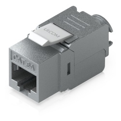 UBIQUITI UACC-KEYSTONE-JACK-C6A Keystone Jack / Cat6A / Terminación Toolless / Snap-In / 12 Piezas / 23-26 AWG