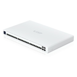 UBIQUITI UISP-S-PRO Switch Administrable PoE / 24 Puertos GbE / 4 SFP+ 10G / PoE Pasivo 27 V 220 W / Pantalla Táctil 1.3"