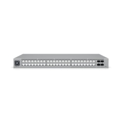 UBIQUITI USW-PRO-MAX-48 Switch Administrable Capa 3 / 48 Puertos RJ45 (16 × 2.5 GbE + 32 × 1 GbE) / 4 Puertos SFP+ 10G / Capacidad 224 Gbps / Pantalla LCD Táctil 1.3" / Etherlighting™ / RPS DC