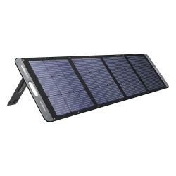 UGREEN 15114 Panel Solar Plegable 200W / Recomendado para el Power Station Portable de 1200W UGREEN / Alta Eficiencia de Conversion / Alineacion Inteligente de la Luz Solar / Resistente Al Agua y Dura