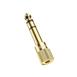UGREEN 20503 Adaptador (Convertidor) de Audio 3.5mm Hembra a 6.5mm Macho / Plug & Play / Superficie de Rosca Antideslizante / Calidad de sonido sin perdidas