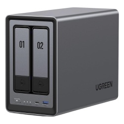 UGREEN 25242 NASync DXP2800 | SO UGOS Pro | Intel N100 12th Gen Intel® 4 Core? | 2 Bahias SATA hasta 48TB | 2-Bahias (M.2 NVMe) hasta 16TB | 8GB DDR5 (Exp. a 16GB) | Ethernet 2.5G | HDMI 4K | 2* USB2