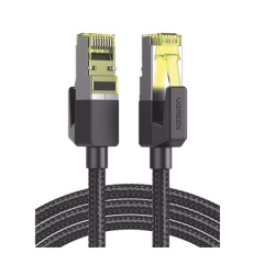 UGREEN 80421 Cable Ethernet Cat7 CLASS F/FTP Redondo con Malla de Nylon 1 Metro (3.28 Pies)