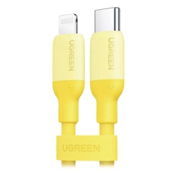 UGREEN 90226 Cable USB-C a Lightning / Certificado MFi / 1 Metro / Adecuado para iPhone iPad iPod / Carga Rapida PD 20W / Sincronizacion de Datos de hasta 480 Mbps / Goma de Silicona y TPE. / Suave al