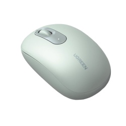 UGREEN 90672 Mouse Inalambrico 2.4G 800/1200/1600/2400 DPI | Funcion de 3 botones | Alcance 10m | Silencioso | Ergonomico | Anti-caida y Anti-interferencias | Bateria Alcalina AA incluida | Color Gree