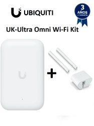 UniFi UNI4220002 UBIQUITI UK-Ultra Omni Wi-Fi Kit - Solucion de alta cobertura 360 con antenas omnidireccionales resistentes al agua compatible con UniFi UK-Ultra. Ideal para ampliar senal Wi-Fi en e