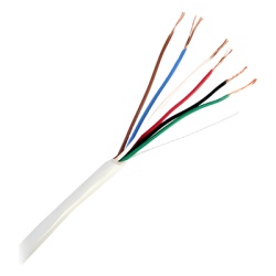 VIAKON 92-96 Bobina de 305 Metros (1000 Pies) / 6 x 22 AWG / Cable de Cobre / Tipo CMR / Para Interior / Para Aplicaciones de Control de Accesos / Alarmas de Intrusion / Automatizacion / Interfonos y