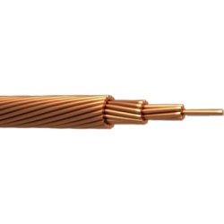 VIAKON VM10 Cable de Cobre Desnudo | Calibre 4/0 AWG EN 19 HILOS | Construcción Concéntrica | Alta Conductividad Eléctrica | Uso en Líneas Aéreas y Puestas a Tierra