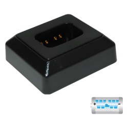 W&W CUPVISAR Adaptador para Cargador rapido y estandar para MCIIA / MCIA. Para Radios Motorola Visar.