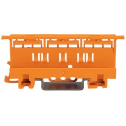 WAGO 221-510 Adaptador de Fijacion / Serie 221 / 6 mmÂ² / Montaje sobre Carril DIN 35 / Material Poliamida PA 66 V0 / Color Naranja