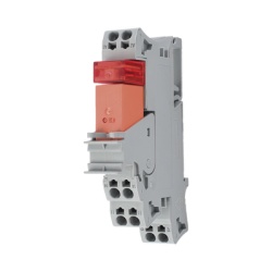 WAGO 788-507 Modulo con Rele / 115V AC / 16A Permanente / 1 Inversor / LED Rojo / Push-in CAGE CLAMPÂ® / Montaje Carril DIN / IP20