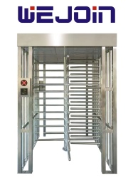WEJOIN WJN0930004 WEJOIN WJFTH603B - Torniquete de Cuerpo Completo Full Height para Control de Acceso Uso Exterior Compatible con RFID Huella y QR Seguridad Industrial 5 Millones de Ciclos