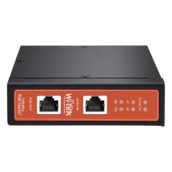 WI-TEK WIPOE58BTIDC Inyector PoE Industrial / DC entrada 12-57V / PoE salida de Hasta 90W / Carcasa de Metal / Riel DIN / Aplicaciones CCTV