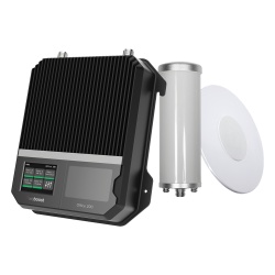 WilsonPRO / weBoost 531-047 Kit Amplificador Office 200 para 2G 3G y 4G / Mejora llamadas convencionales y VoLTE / Amplifica senal de TELCEL AT&T y MOVISTAR / Cubre hasta 400 m² con una antena y hast