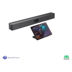 YEALINK A50-031 Barra de Videoconferencia Yealink A50 con IA y Consola Tactil CTP25 Todo en Uno para Salas Medianas y Grandes con Seguimiento Automatico del Hablante