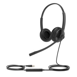 YEALINK UH34-DUAL-UC Diadema Alambrica UH34 Dual de Yealink USB Compatible con Telefonos IP y Computadoras.