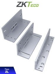 ZKTECO ZKC0770003 ZKTECO LMB120ZL - Soporte de Montaje para Diversos Tipos de Puertas Tipo ZL Aluminio Anodizado Compatible con Cerradura Magnetica LM120