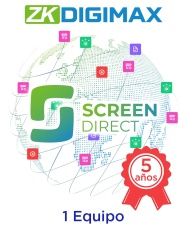 ZKTECO ZKT0820162 DIGIMAX SDSTARTERMT - Suscripcion Multianual Plataforma de Gestion de Contenido para SenalizacionDigital / Para 1 pantalla / Para 5 anos