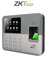 ZKTECO ZKT153012 ZKTECO LX50 - Control de Asistencia con Huella Digital BioID (500) Contrasenas (500) Registro de 50 000 Eventos y SSR (Reporte en Hoja de Calculo Mediante USB)