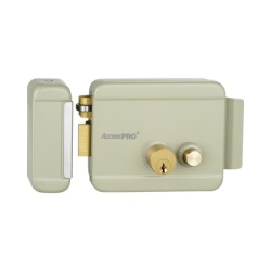 AccessPRO ACCESSRIMBL Cerradura Electrica con Boton de Salida / Incluye Llave / Exterior / Izquierda