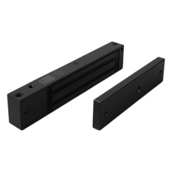 AccessPRO MAG600NLEDB Chapa magnetica 600 lbs con LED Ultra-brillante Color negro / Libre de Magnetismo Residual / Sensor de estado de la placa/ Color Negro