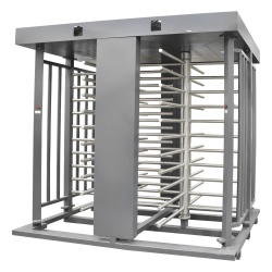 AccessPRO XT-200-CS Torniquete Doble / Cuerpo Completo / Interior/Exterior / 100% Acero con Pintura Gris / EJE CENTRAL de Acero Inoxidable / Acabado de Lujo / Alto Trafico