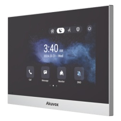 AKUVOX C316W Monitor ANDROID / Soporta APP Android / Pantalla Touch Screen LCD 7" / WiFi / Punto WIFI / Bluetooth / PoE / SIP / 8 Entradas de Alarma / 1 Salida de Rele / Comunicacion con App de Famili