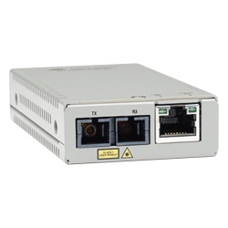 ALLIED TELESIS AT-MMC200/SC-90 Convertidor de medios Fast Ethernet a fibra optica conector SC multimodo (MMF) distancia hasta 2 km