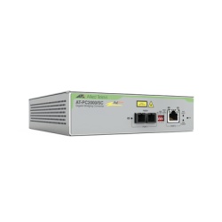 ALLIED TELESIS AT-PC2000/SC-960 Convertidor de medios Gigabit Ethernet PoE+ a fibra optica conector SC multimodo (MMF) distancia hasta 550 m
