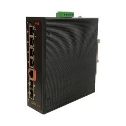 ALTAI TECHNOLOGIES MIS120 Switch PoE Industrial Administrable / 4 Puertos 1GbE PoE / 2 Slots SFP / IP40 / Rango de Temperatura -40Â°C a 80Â°C / ERPS con Recuperacion <20 ms / STP/RSTP/MSTP / VLAN / Se