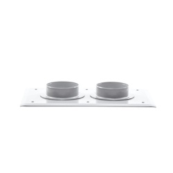 ANDREW / COMMSCOPE 204673-2A Placa pasamuro con capacidad de 2 botas de 4"