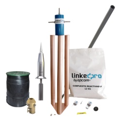APLICACIONES TECNOLOGICAS AT-1530-KIT Kit Pararrayo PDC Dat Controler Plus Avance de Cebado:30 Âµs. Diametro de Proteccion Max: 100 m. Incluye Electrodo y Accesorios p/Torre.