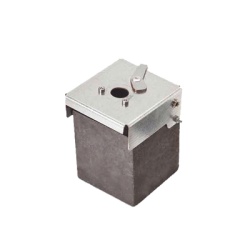 APLICACIONES TECNOLOGICAS AT-C50/T16/TV Molde de grafito vertical union en T vertical de cable de 1/0 AWG (50mmÂ²) (pasante) con Varilla de 5/8 In (terminal).