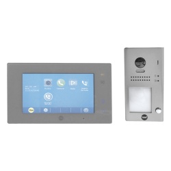 ASSA ABLOY 80139 Kit de VideoPortero Manos libres: Frente de Calle y Monitor/ Hasta 16 Monitores / 2 Hilos