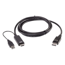 ATEN 2L7D02HDP Cable HDMI a DisplayPort True 4K de 1 8 m