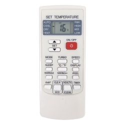 AUFIT YKRH/101E Control Remoto para Minisplit / Display Iluminado / Rango 16°C a 32°C / Funciones iFeel, Timer, Sleep, Oscilación / 54 x 10 x 134 mm