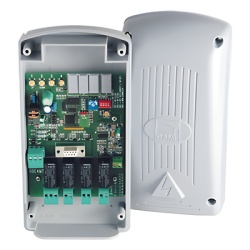CAME 001-RBE4MT Receptor Cuadricanal para Exterior / 999 controles / Alta y baja administrables / 4 salidas de relevador