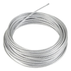 CAMESA SRET318CAM*50MTS Rollo o carrete de 50 Metros de Retenida de 1/8" de Alta Resistencia Galvanizado clase A.