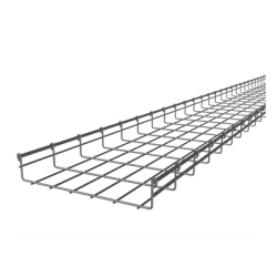CHAROFIL CH-54-300EZ Charola Tipo Malla 54/300 mm Acabado Electro Zinc Hasta 258 Cables Cat6 Tramo de 3 Metros
