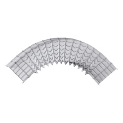 CHAROFIL CH-C90-54/150EZ Curva Pre-Fabricada Horizontal de 90Â° con medidas de 54 mm de Peralte y 150 mm Ancho (54/150 mm)