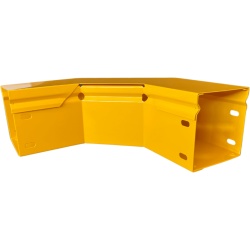 CHAROFIL CHFBC904X4R8EPK CHFIBER Curva Horizontal de 90° de Aluminio para Fibra Optica 4" de Peralte 4" de Ancho y Radio de 8" con Pintura Epoxica Amarilla Incluye Tapa un Par de Coples y Tornilleria - Img 2