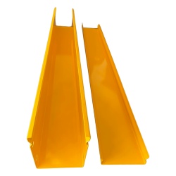CHAROFIL CHFBTR4X4EPK CHFIBER Tramo Recto de Aluminio para Fibra Optica 4" de Peralte 4" de Ancho y 1.52 m de Longitud con Pintura Epoxica Amarilla Incluye Tapa Coples y Tornilleria
