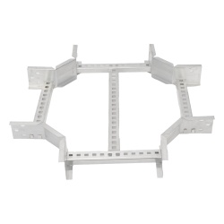 CHAROFIL CHXE8R8X9AK Derivacion "X" Horizontal de Aluminio Perfil Z / Peralte 3 1/4" / Ancho 9"/ Radio 8" / Incluye Tornilleria (CHXHEZ314R8X9AK)