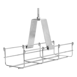 CHAROFIL MG-51-140EZ Suspension conjunto 100 mm para montar la charola desde el techo con acabado Electro Zinc para varilla de 1/4 5/16 y 3/8
