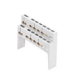 CHINT BC40M08 Soporte + Barra de Conexion (8 MOD) (8+2 ENTR.) IP40