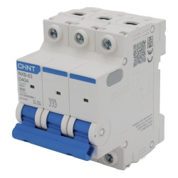 CHINT NXB633PD40 Pastilla para Riel Din 3 Polos 40 Amp Vca:110/415v 6kA Catalogo: NXB633PD40.